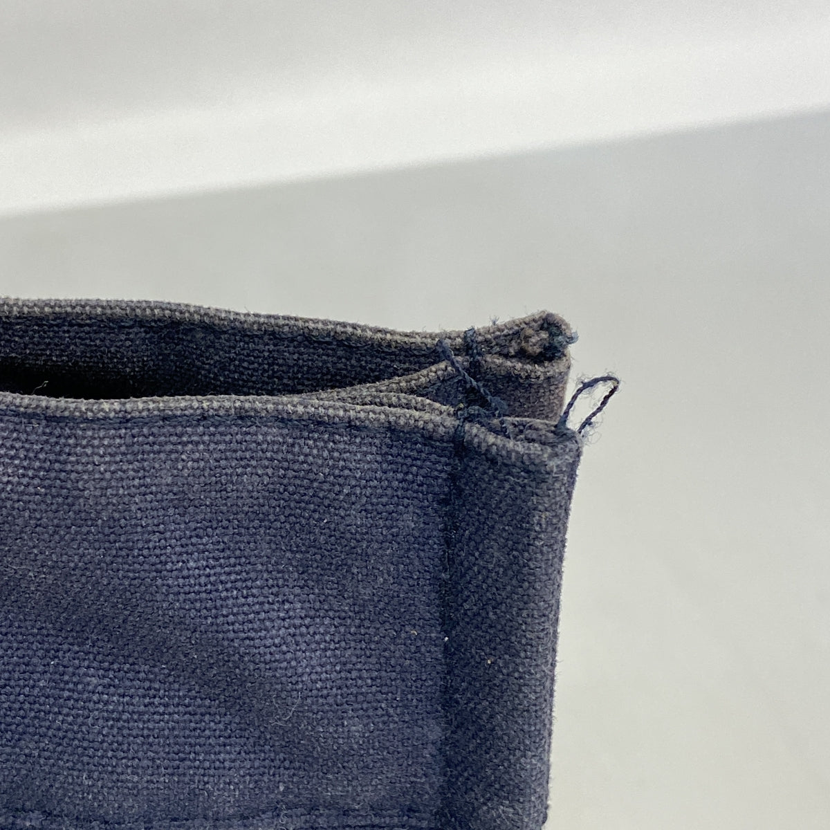 【6hd3512】エルメス ハンドバッグ フールトゥPM キャンバス ネイビー シルバー金具【中古】メンズ レディース ユニセックス