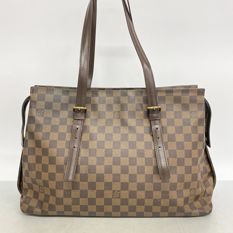 【6hd3515】ルイヴィトン ショルダーバッグ ダミエ チェルシー N51119 エベヌ【中古】レディース