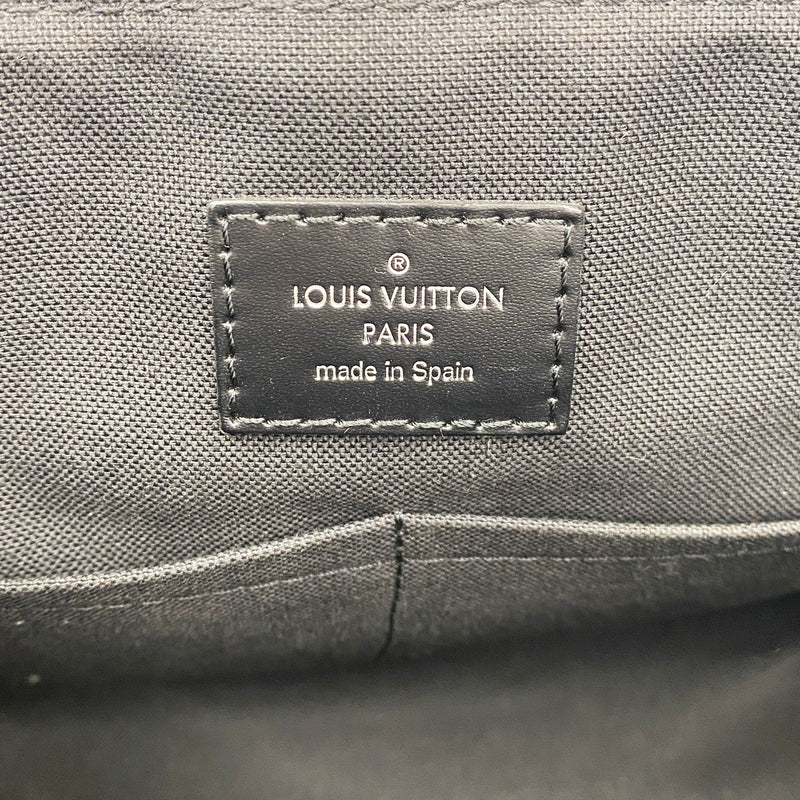 【6hd3526】ルイヴィトン ショルダーバッグ ダミエ・グラフィット ディストリクトPM N41714 ブラック ブルー【中古】メンズ