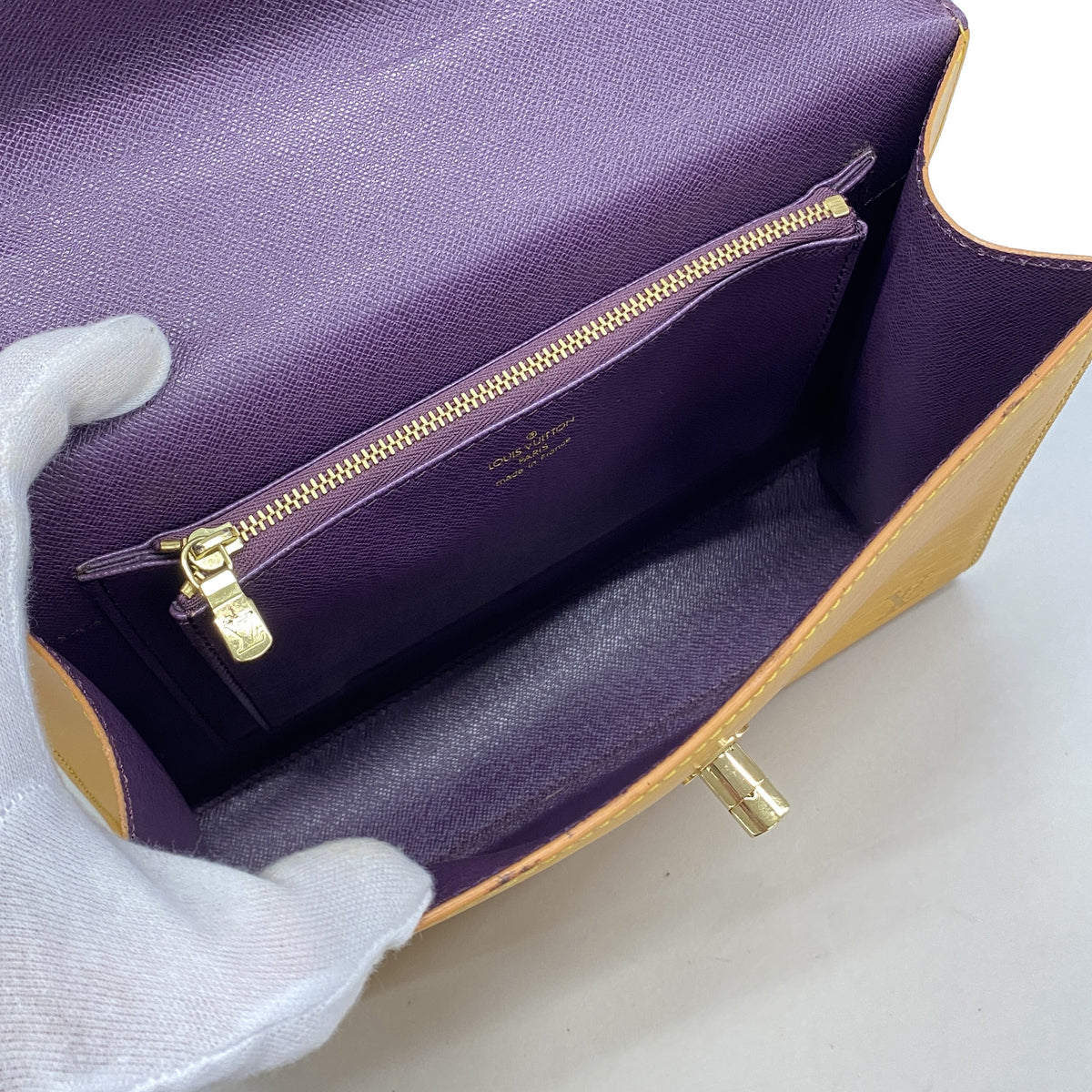 【6hd3541】ルイヴィトン ハンドバッグ エピ マルゼルブ M52379 ジョーヌ【中古】レディース