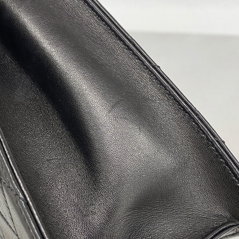 【6hd3549-k】シャネル ショルダーバッグ マトラッセ チェーンショルダー ラムスキン ブラック ゴールド金具【中古】レディース