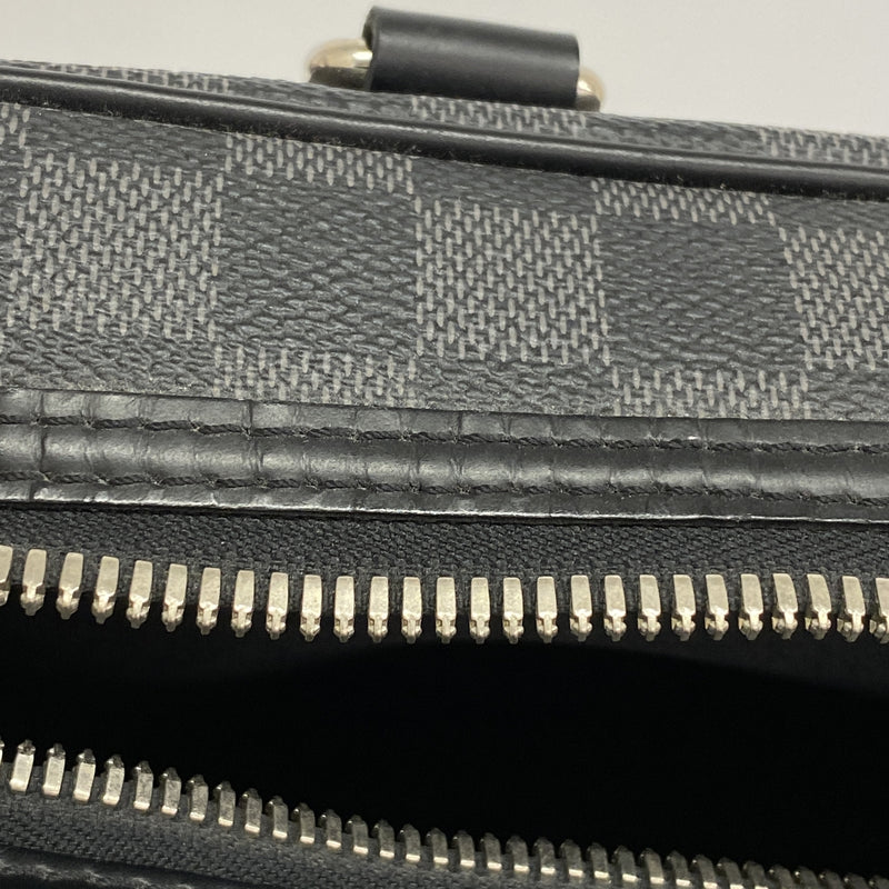 【6hd3564】ルイヴィトン ブリーフケース ダミエ・グラフィット ヨーン N48118 ブラック 2wayバック【中古】メンズ