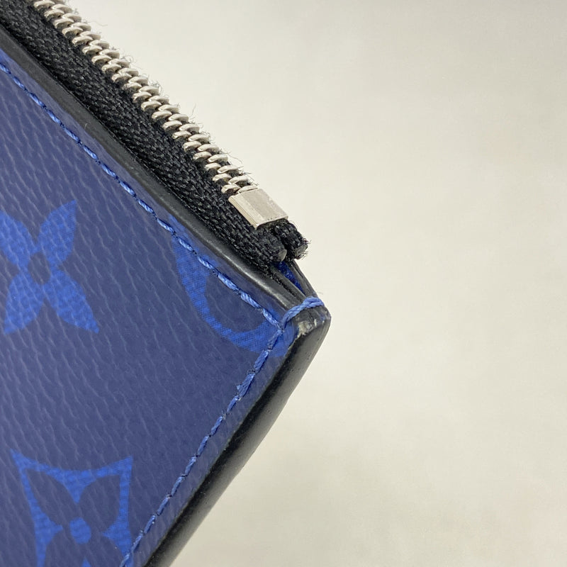 【6hd3566】ルイヴィトン コインケース タイガラマ コインカードホルダー M30270 コバルト【中古】メンズ