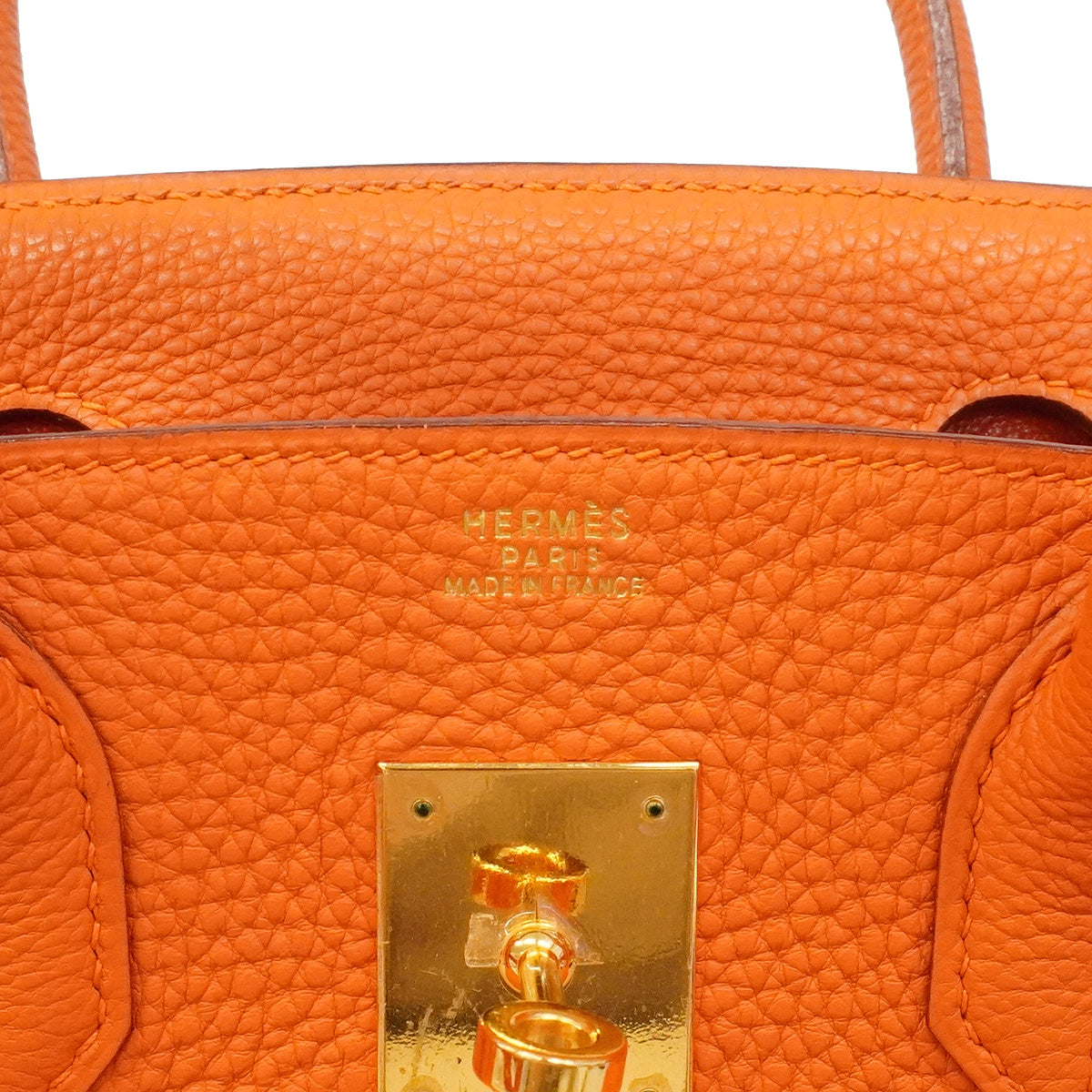 【6hd3590】エルメス ハンドバッグ バーキン30 トゴ オレンジ ゴールド金具 □H刻印【中古】レディース
