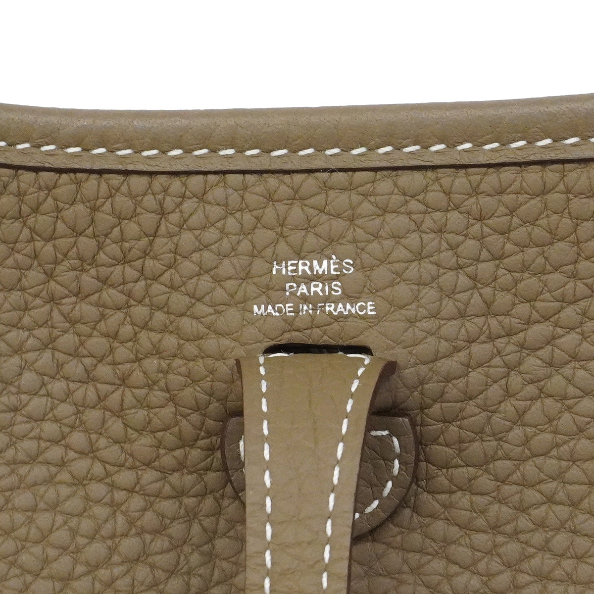 【6hd3591】エルメス ショルダーバッグ エヴリンTPM トリヨンクレマンス エトゥープ シルバー金具 D刻印【中古】レディース