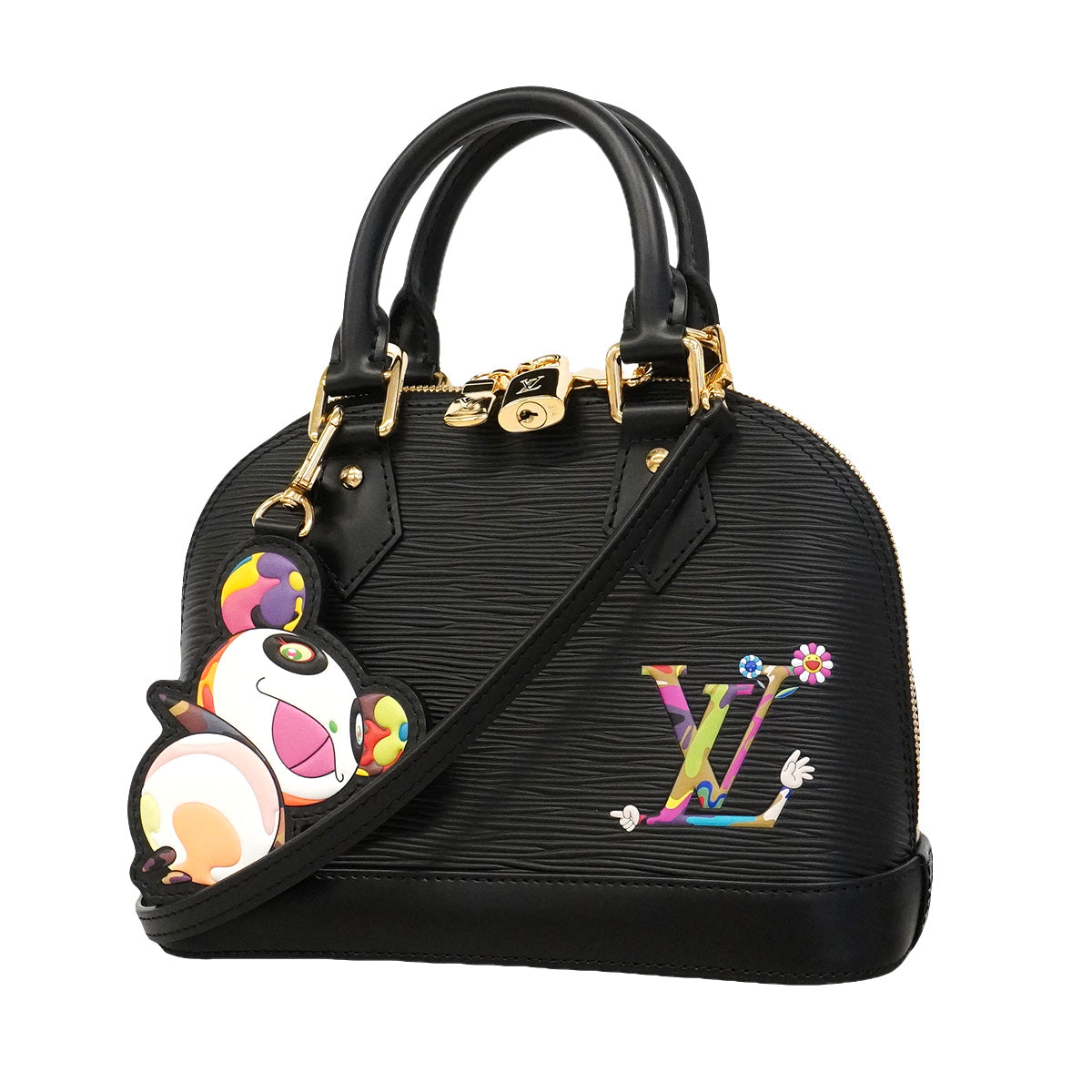 【6hd3595】ルイヴィトン ハンドバッグ エピ LV×TM アルマBB M13670 ノワール 2wayバッグ【中古】レディース