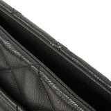 【6hd3602-k】シャネル チェーントート マトラッセ キャビアスキン ブラック シルバー金具【中古】レディース