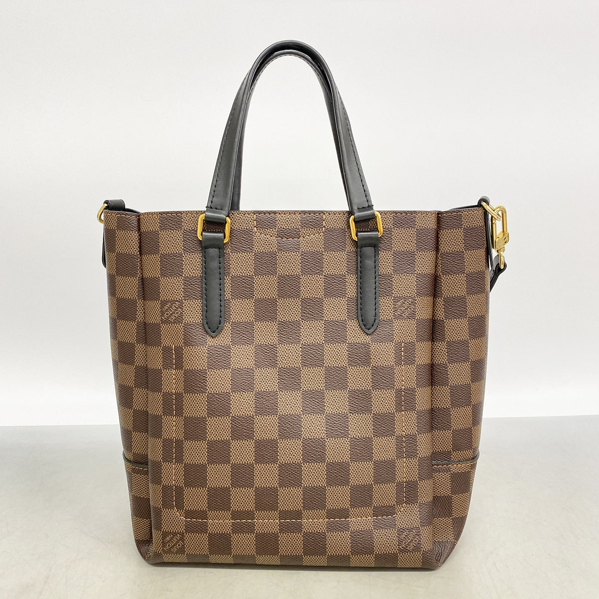 【6hd3617】ルイヴィトン トートバッグ ダミエ ベルモントBB N60348 エベヌ 2wayバック【中古】レディース
