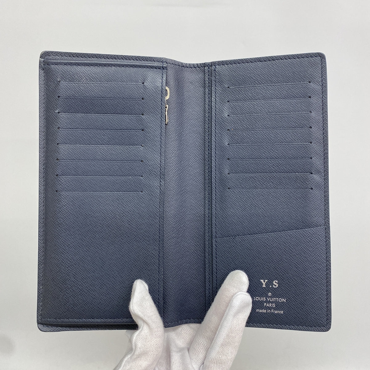 【6hd3621】ルイヴィトン 長財布 タイガ ポルトフォイユブラザ M30502 ブルーマリーヌ【中古】メンズ