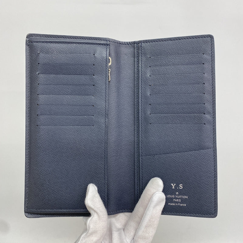 【6hd3621】ルイヴィトン 長財布 タイガ ポルトフォイユブラザ M30502 ブルーマリーヌ【中古】メンズ