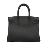 【6hd3642-g】エルメス ハンドバッグ バーキン30 トゴ ブラック ゴールド金具 G刻印【中古】レディース