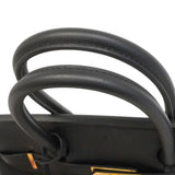 【6hd3642-g】エルメス ハンドバッグ バーキン30 トゴ ブラック ゴールド金具 G刻印【中古】レディース