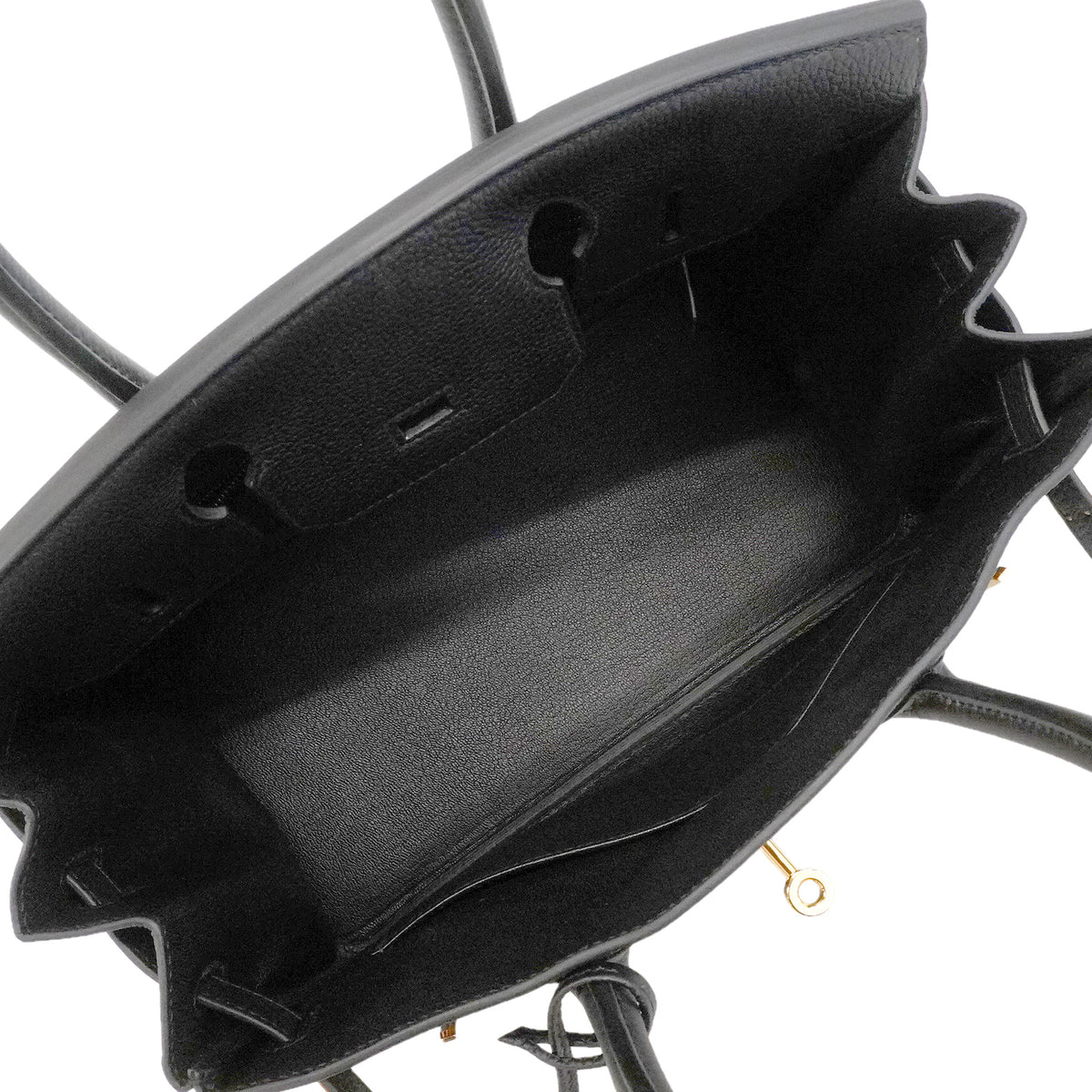 【6hd3642-g】エルメス ハンドバッグ バーキン30 トゴ ブラック ゴールド金具 G刻印【中古】レディース