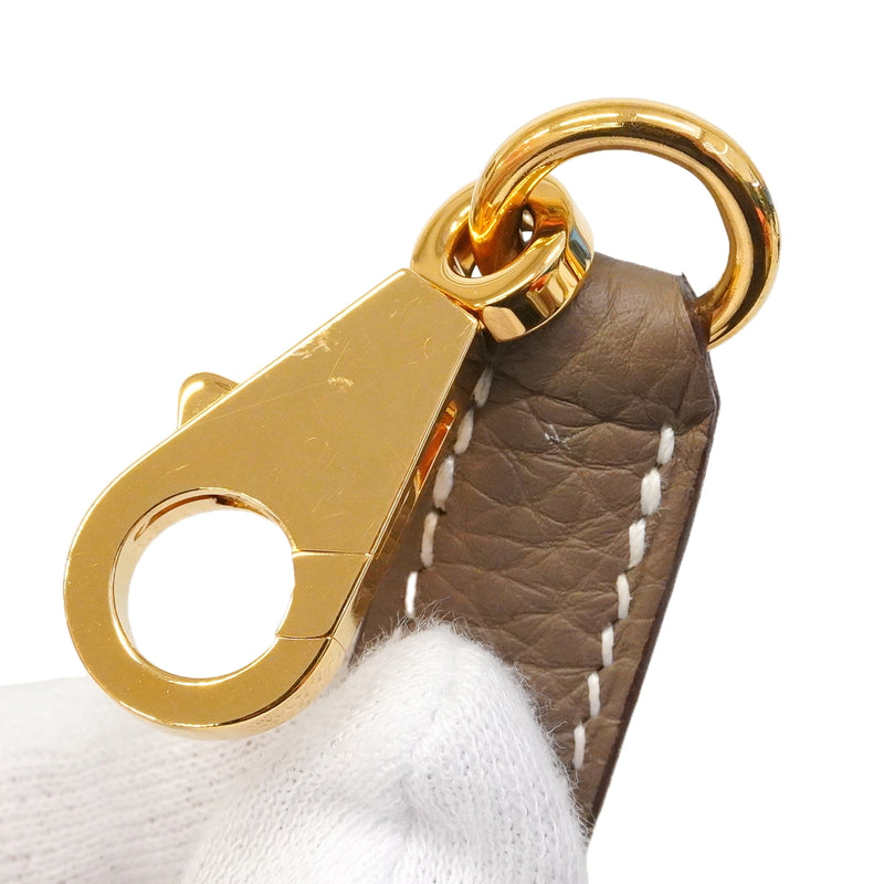 【6hd3643-g】エルメス ハンドバッグ ケリー25 トリヨンクレマンス エトゥープ ゴールド金具 W刻印 2wayバッグ【中古】レディース