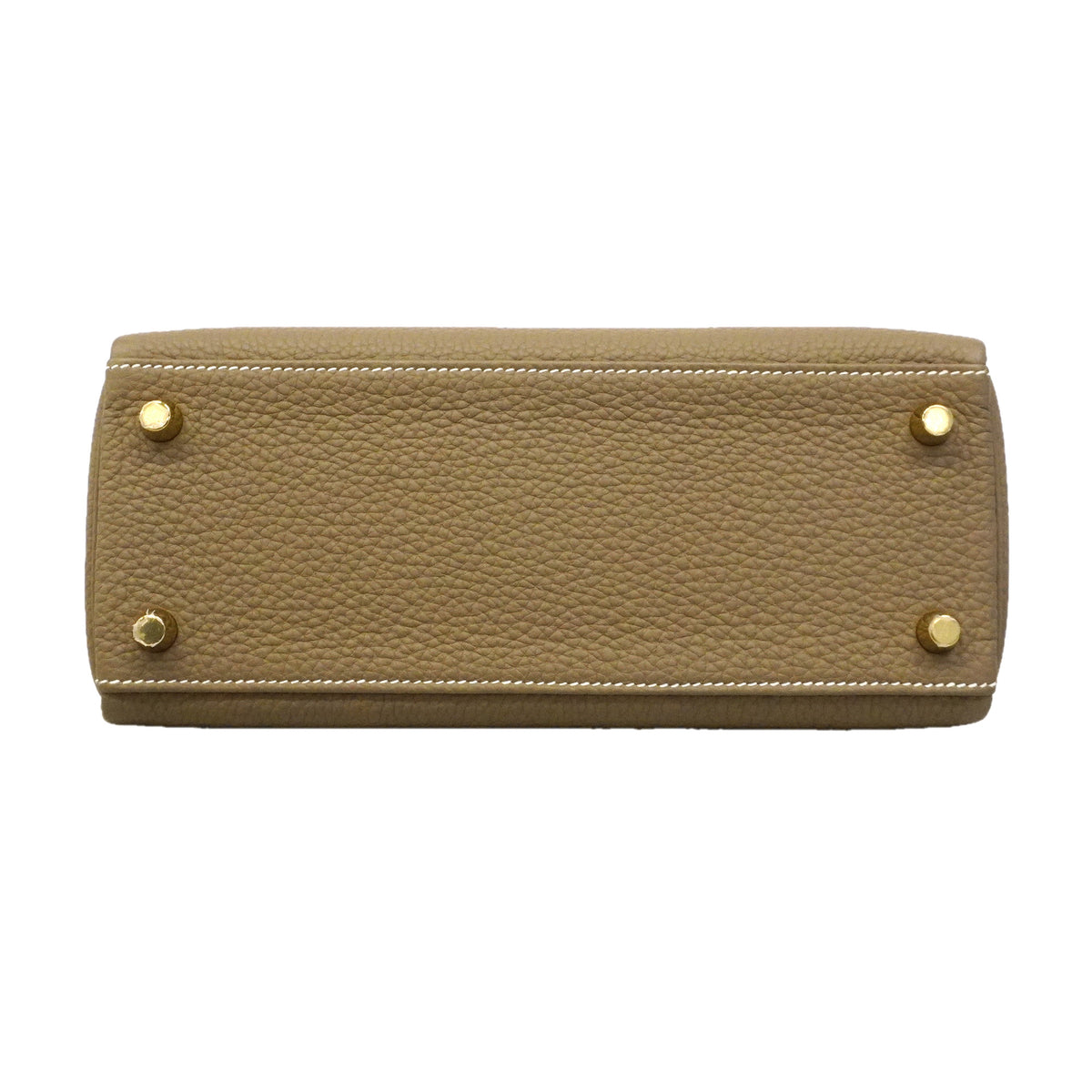【6hd3643-g】エルメス ハンドバッグ ケリー25 トリヨンクレマンス エトゥープ ゴールド金具 W刻印 2wayバッグ【中古】レディース