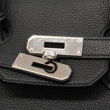 【6hd3644-g】エルメス ハンドバッグ バーキン35 トゴ ブラック シルバー金具 T刻印【中古】レディース