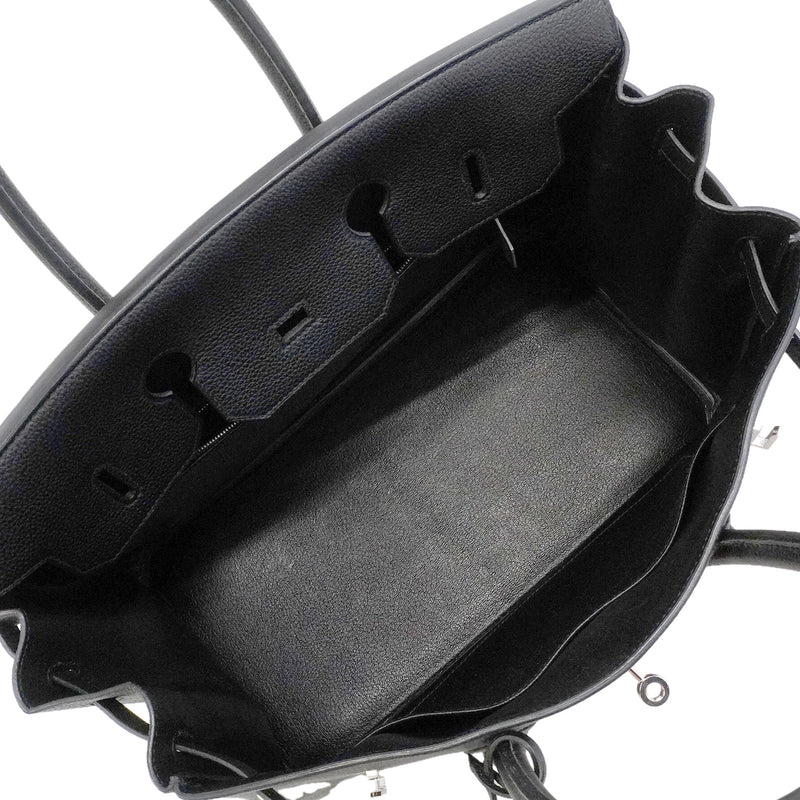 【6hd3644-g】エルメス ハンドバッグ バーキン35 トゴ ブラック シルバー金具 T刻印【中古】レディース