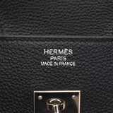 【6hd3644-g】エルメス ハンドバッグ バーキン35 トゴ ブラック シルバー金具 T刻印【中古】レディース