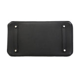 【6hd3644-g】エルメス ハンドバッグ バーキン35 トゴ ブラック シルバー金具 T刻印【中古】レディース