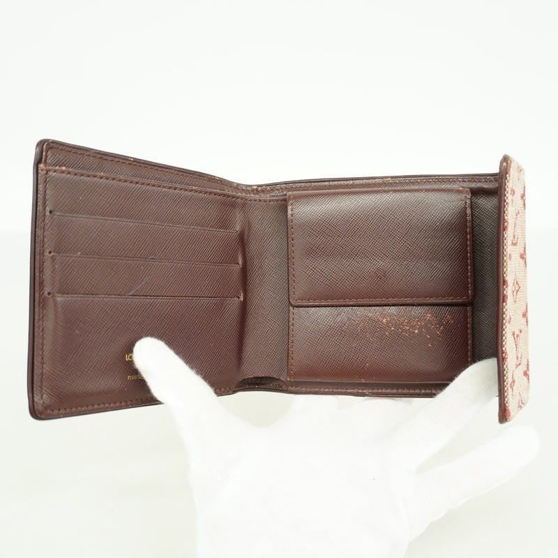 【6hd3692-k】ルイヴィトン 三つ折り財布 モノグラム・ミニ ポルトビエカルトクレディモネ M92241 スリーズ【中古】レディース