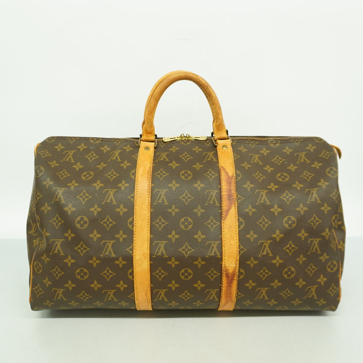 【6hd3697】ルイヴィトン ボストンバッグ モノグラム キーポル50 M41426 ブラウン【中古】メンズ レディース ユニセックス