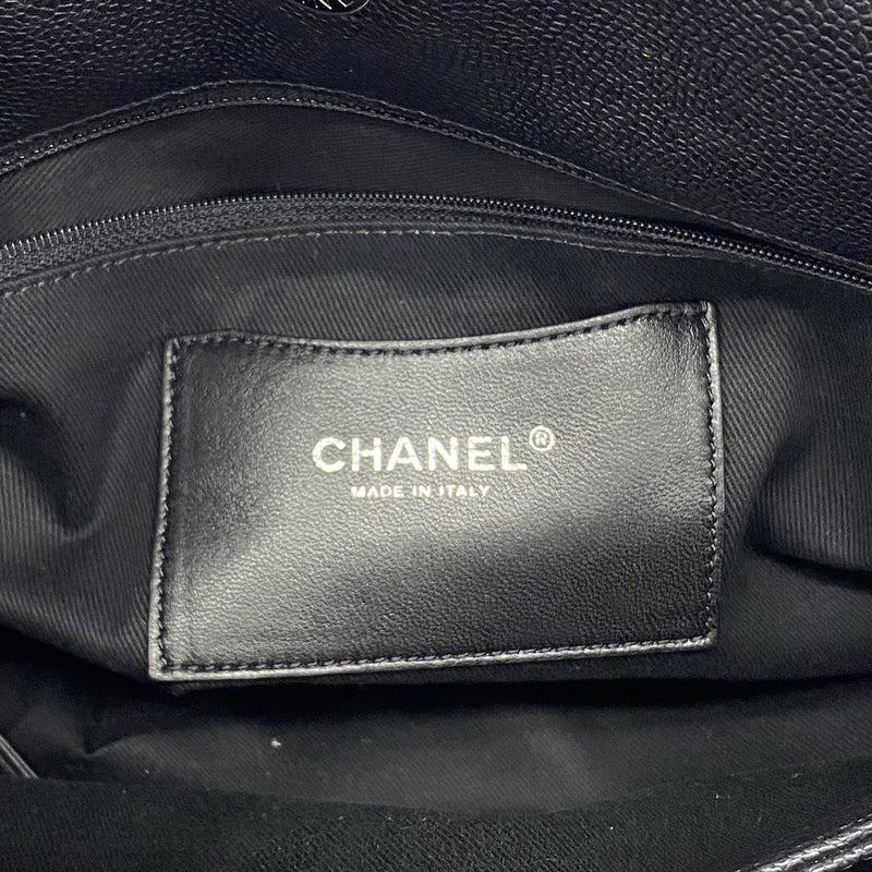 【6hd3722-k】シャネル ショルダーバッグ マトラッセ チェーンショルダー キャビアスキン ブラック シルバー金具【中古】レディース