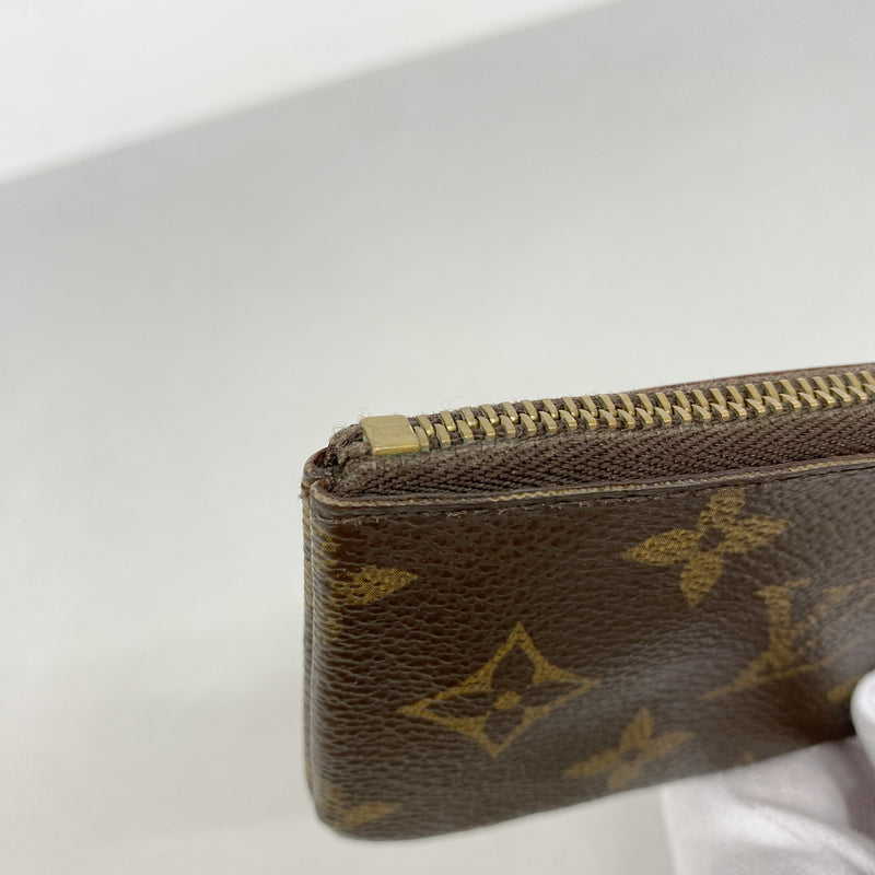 【6hd3730-k】ルイヴィトン コインケース モノグラム ポシェットクレ M62650 ブラウン【中古】メンズ レディース ユニセックス