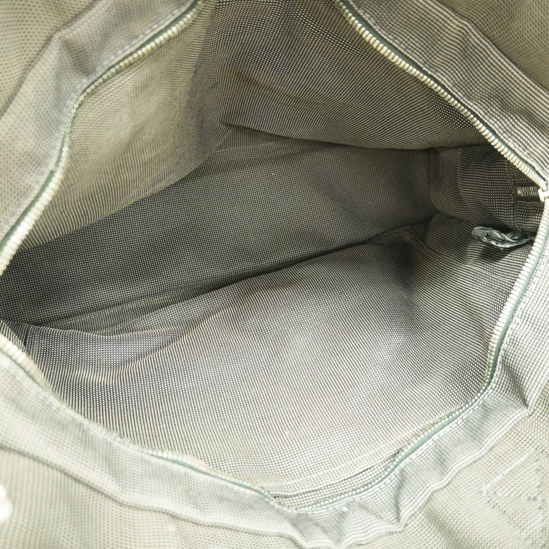 【6hd3733】エルメス トートバッグ エールラインMM ナイロン グレー シルバー金具【中古】メンズ レディース ユニセックス