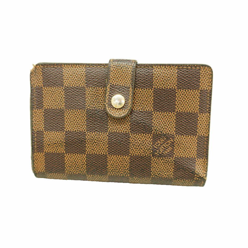【6hd3741】ルイヴィトン 財布 ダミエ ポルトフォイユヴィエノワ N61674 エベヌ【中古】レディース