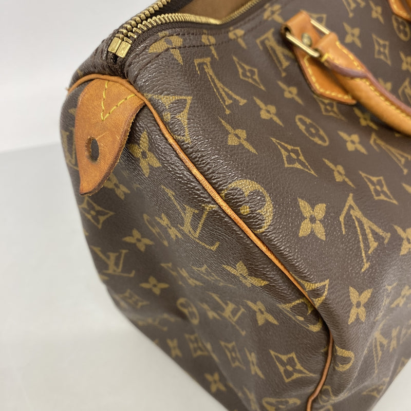 【6hd3748】ルイヴィトン ハンドバッグ モノグラム スピーディ40 M41106 ブラウン【中古】レディース