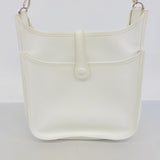 【6hd3752】エルメス ショルダーバッグ エヴリン2PM ヴォーエプソン ホワイト シルバー金具 □H刻印【中古】レディース