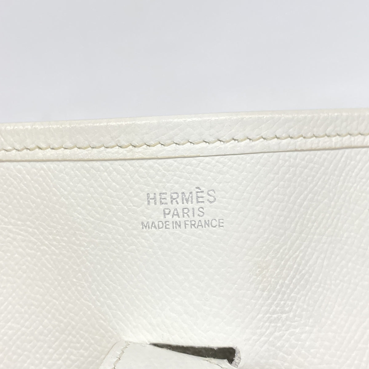 【6hd3752】エルメス ショルダーバッグ エヴリン2PM ヴォーエプソン ホワイト シルバー金具 □H刻印【中古】レディース