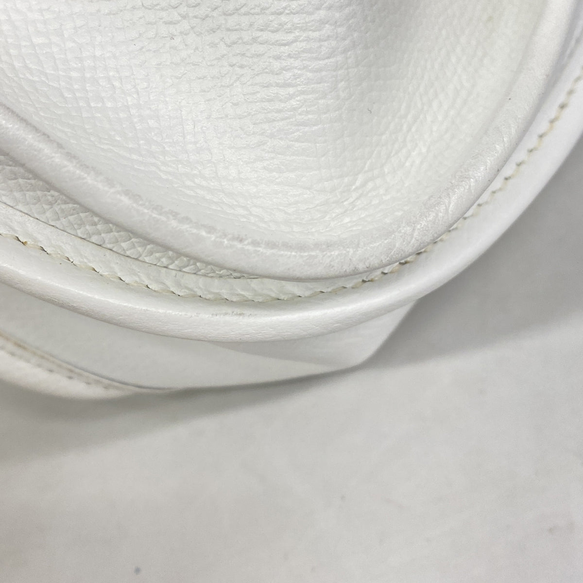 【6hd3752】エルメス ショルダーバッグ エヴリン2PM ヴォーエプソン ホワイト シルバー金具 □H刻印【中古】レディース