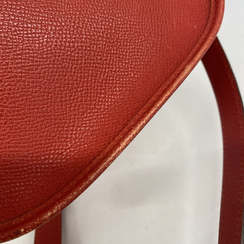 【6hd3753】エルメス ショルダーバッグ エヴリンTPM クシュベル ルージュカザック シルバー金具 □H刻印【中古】レディース
