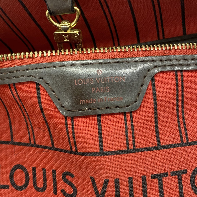 【6hd3790】ルイヴィトン トートバッグ ダミエ ネヴァーフルMM N41358 エベヌ【中古】レディース
