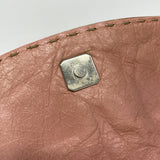 【6hd3796】フェンディ ハンドバッグ セレリア レザー ピンク シルバー金具【中古】レディース