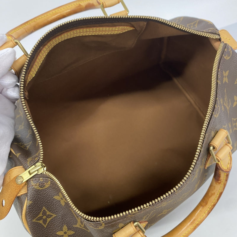 【6hd3802】ルイヴィトン ハンドバッグ モノグラム スピーディ35 M41107 ブラウン【中古】レディース