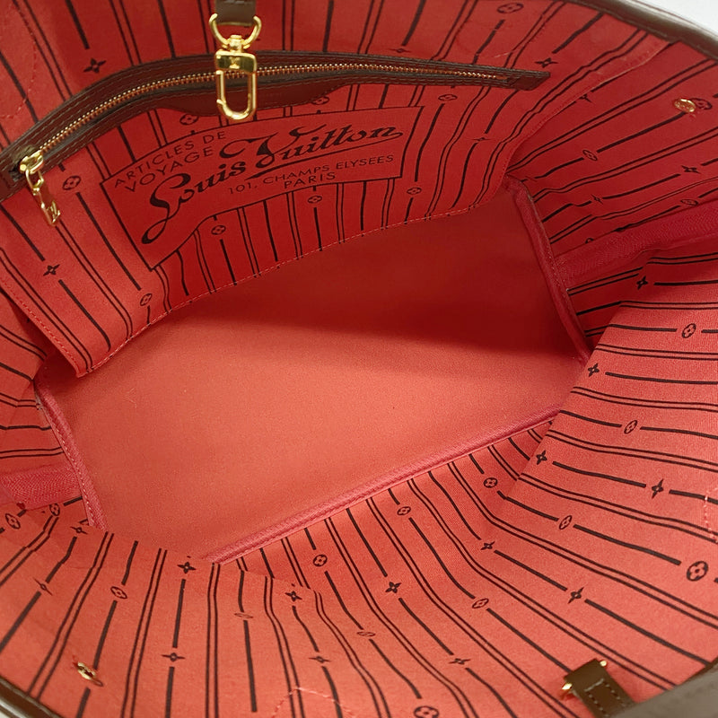 【6hd3814】ルイヴィトン トートバッグ ダミエ ネヴァーフルMM N51105 エベヌ【中古】レディース