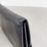 【6hd3823】サルヴァトーレフェラガモ 長財布 ガンチーニ レザー ブラック シルバー金具【中古】レディース