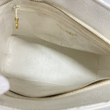 【6hd3847-k】シャネル トートバッグ 復刻トート キャビアスキン ホワイト ゴールド金具【中古】レディース