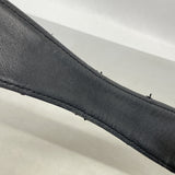 【6hd3848-k】シャネル ショルダーバッグ ワイルドステッチ チェーンショルダー レザー ブラック シルバー金具【中古】レディース