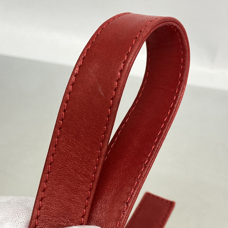 【6hd3861】フェンディ ハンドバッグ マンマバケット スウェード レッド ゴールド金具【中古】レディース