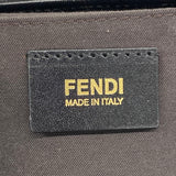 【6hd3869】フェンディ トートバッグ ズッカ ナイロンキャンバス ブラック ゴールド金具【中古】レディース
