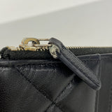 【6hd3872】シャネル 長財布 シャネル19 ラムスキン ブラック ゴールド金具【中古】レディース