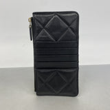 【6hd3872】シャネル 長財布 シャネル19 ラムスキン ブラック ゴールド金具【中古】レディース