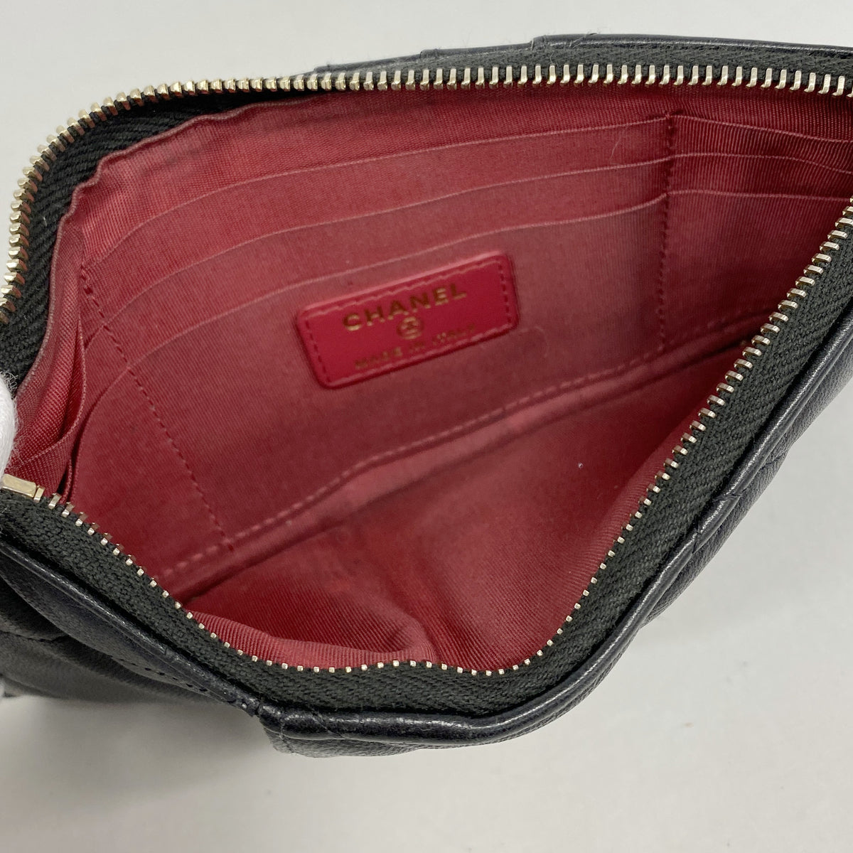 【6hd3872】シャネル 長財布 シャネル19 ラムスキン ブラック ゴールド金具【中古】レディース