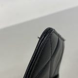 【6hd3872】シャネル 長財布 シャネル19 ラムスキン ブラック ゴールド金具【中古】レディース
