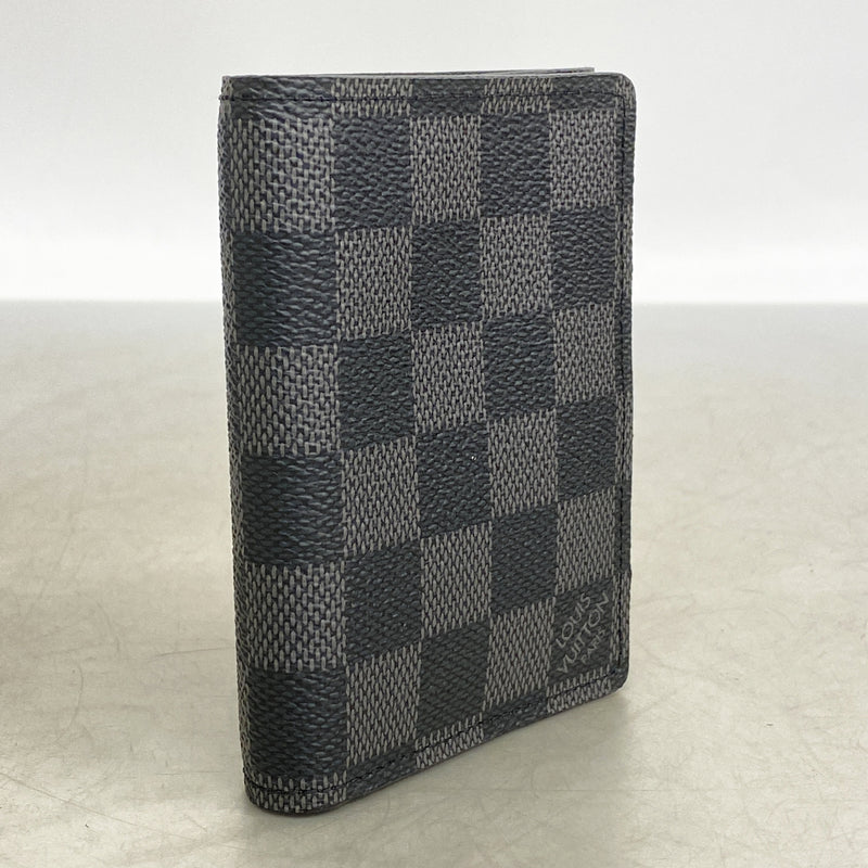 【6hd3879-k】ルイヴィトン 札入れ ダミエ・グラフィット トリフォルド N63096 ブラック グレー【中古】メンズ
