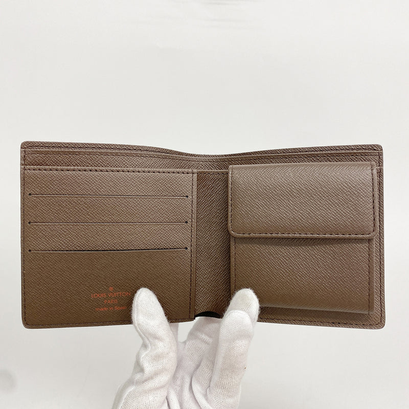 【6hd3880-k】ルイヴィトン 財布 ダミエ ポルトビエカルトクレディモネ N61665 エベヌ【中古】メンズ