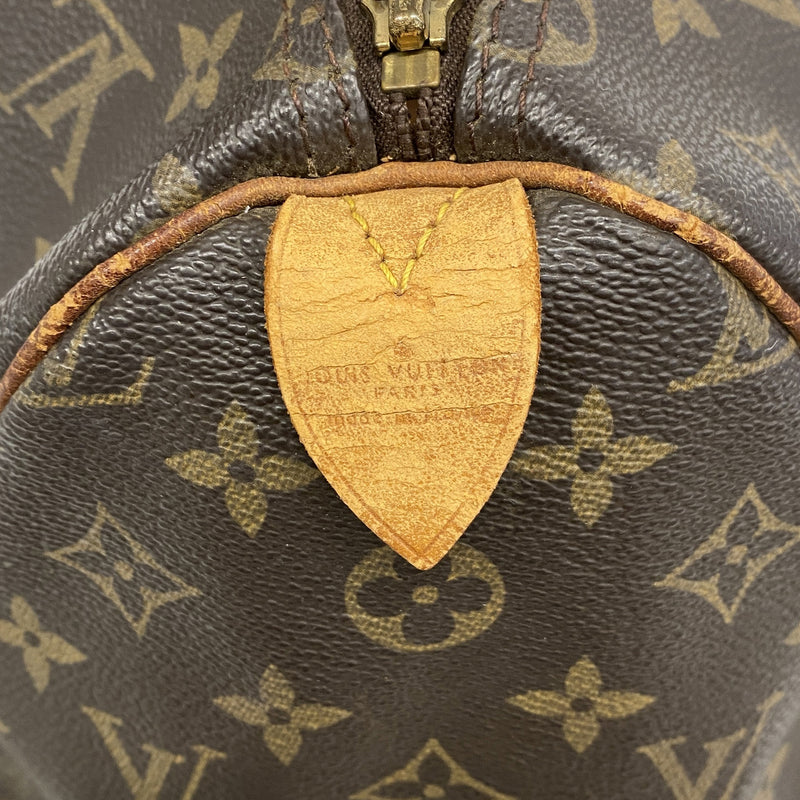 【6hd3884】ルイヴィトン ハンドバッグ モノグラム スピーディ35 M41107 ブラウン【中古】レディース
